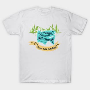 Salmon silhouette with motivational words of wisdom T-Shirt
